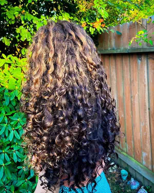 Extra Long Hair with Mix of Waves and Curls