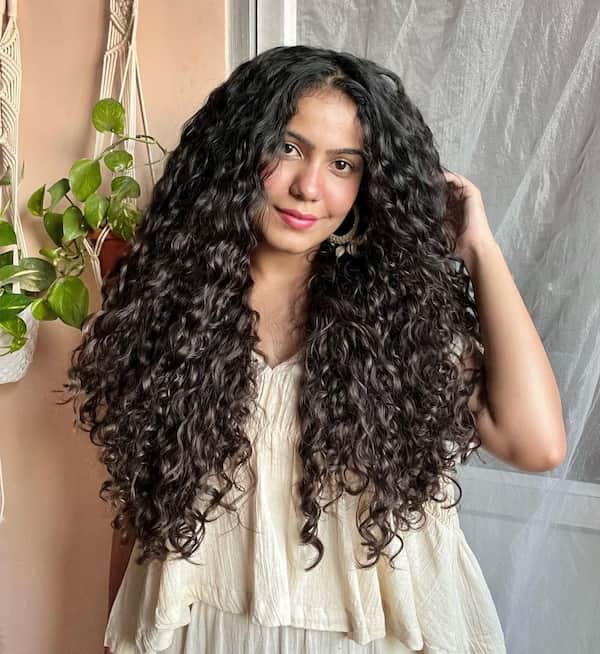 Full Long Curls on Natural Hair