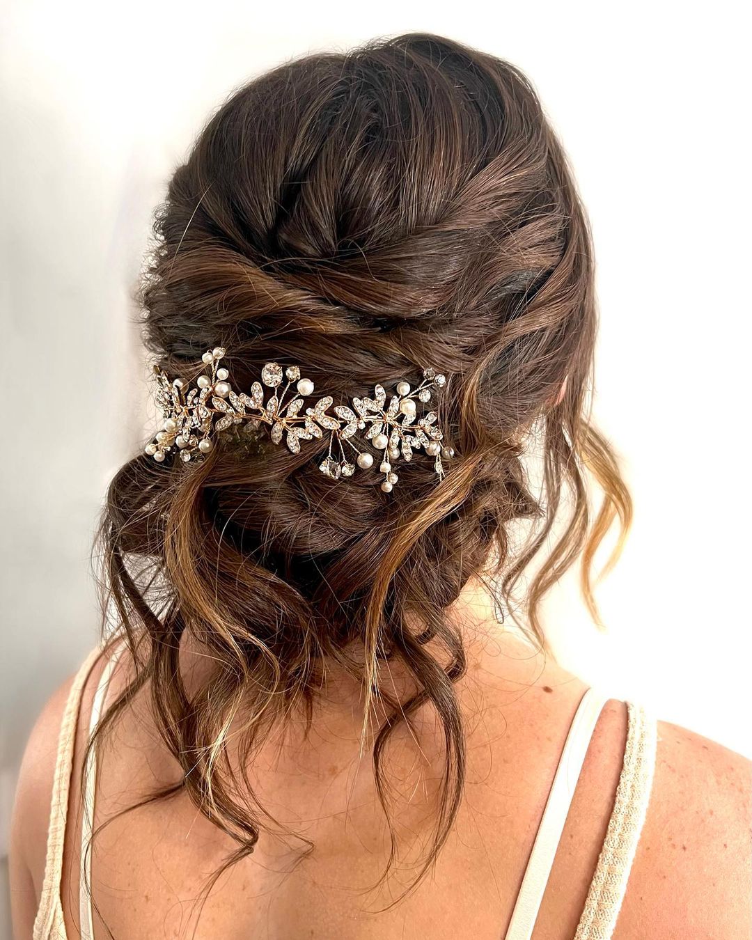 Magical Boho Updo with Bridal Pin