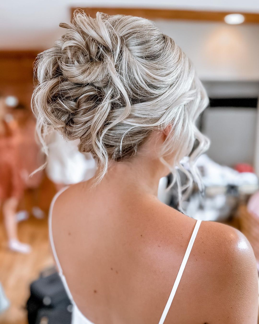 Messy Bridal Loose Bun