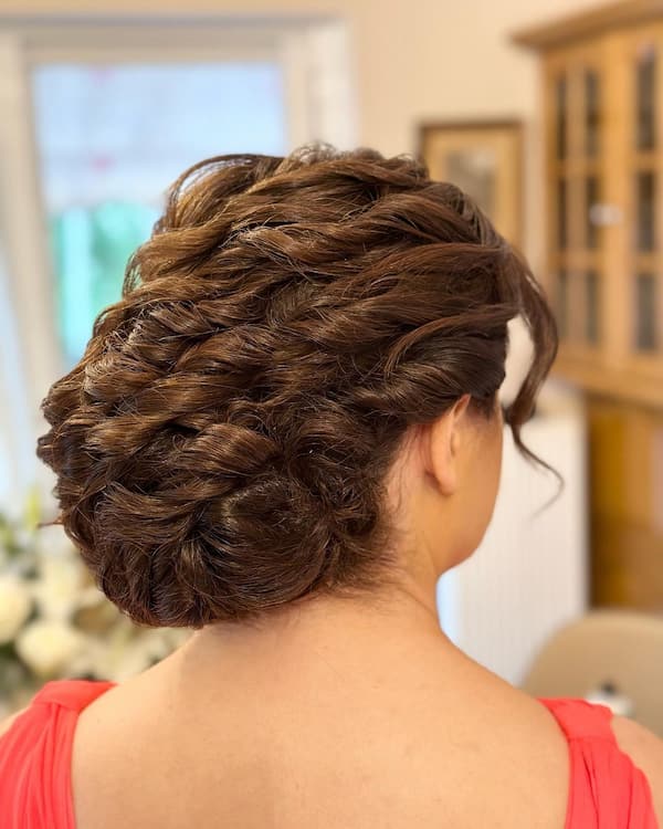 Perfected Knitted Large Bun for Mother of the Bride