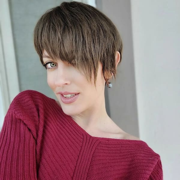 Pixie Cut with Bangs