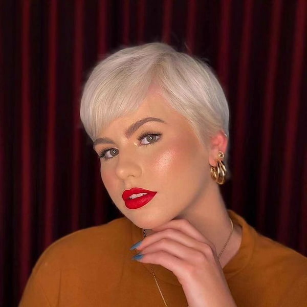 Platinum Pixie Cut