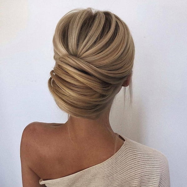 Roll Up Bun for Layered Long Hair