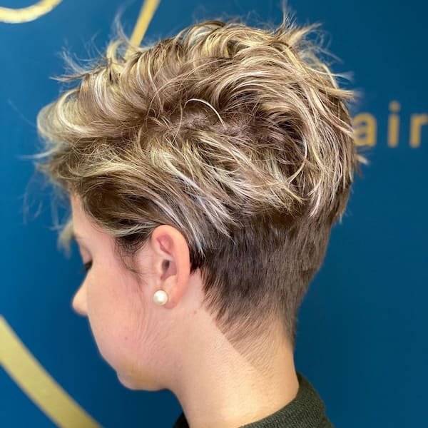 Short Pixie Haircut with Full Curls