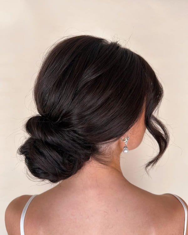 Simple Updo Bun for Long Hair