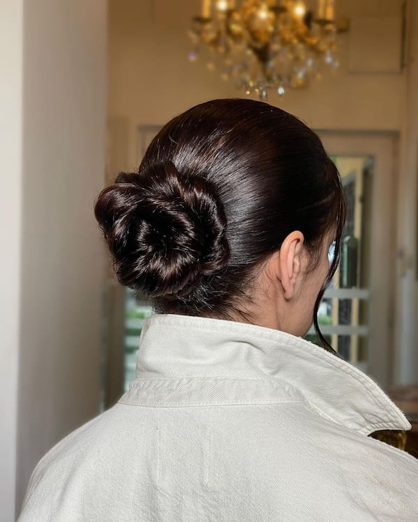 Sleek Open Bun