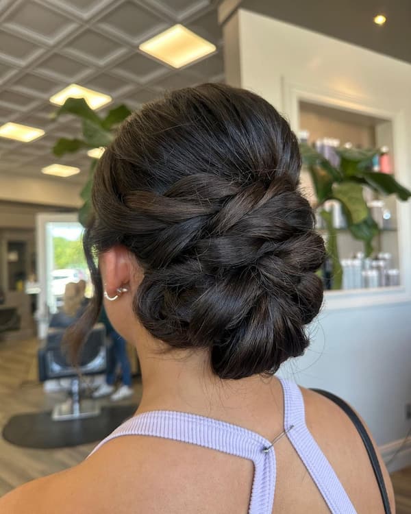 Smooth Bun Updo