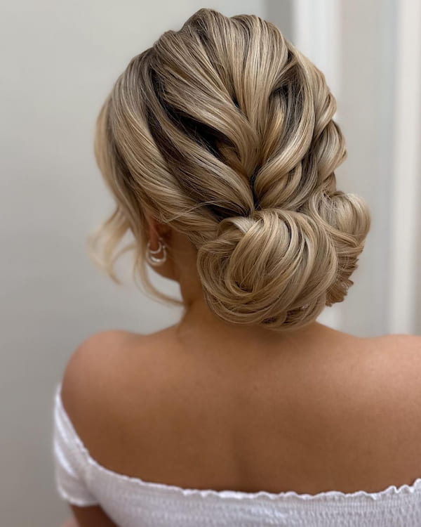 Textured Bun for Brides