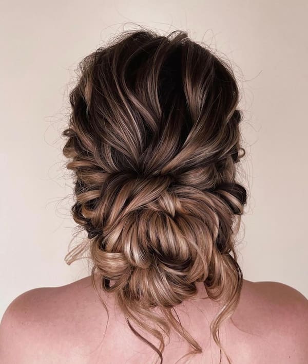 Textured Classic Twist Updo