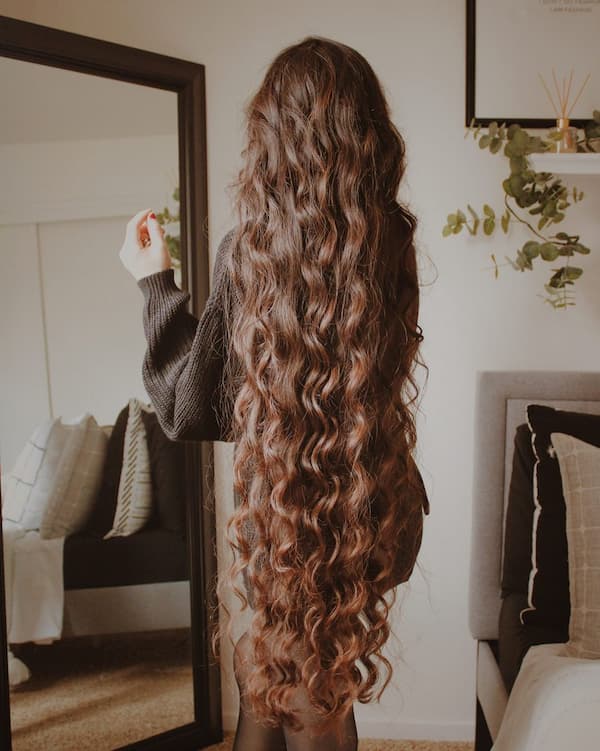 Thigh-Length Hair with Extra Bold Curls