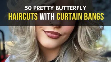 butterfly haircuts with curtain bangs