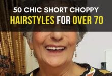 chic short choppy hairstyles for over 70