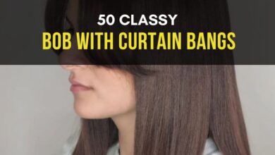 50 classy bob with curtain bangs