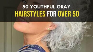 50 youthful gray hairstyles for over 50