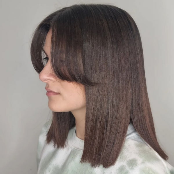 Classic Straight with Curtain Bangs