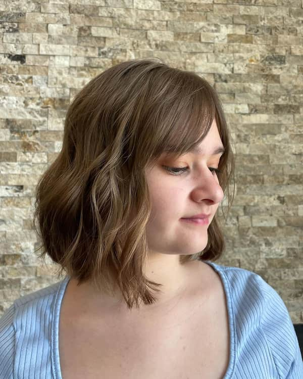 Effortless Bob with Bangs