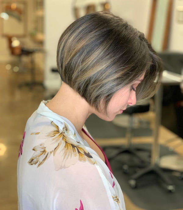 Mixed Tone Chin Length Bob Cut