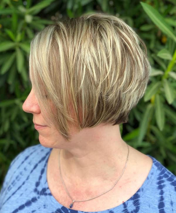 Sassy Short Bob with Highlights