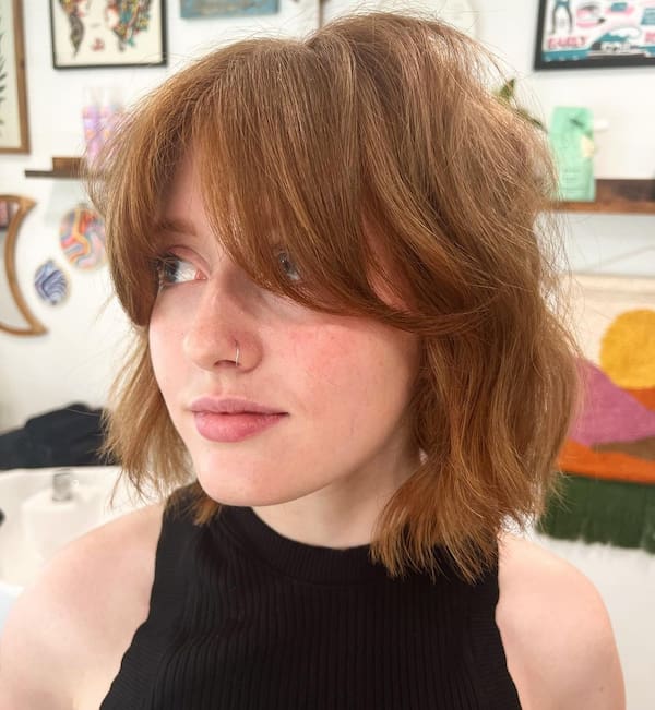 Shaggy Bob with Bangs