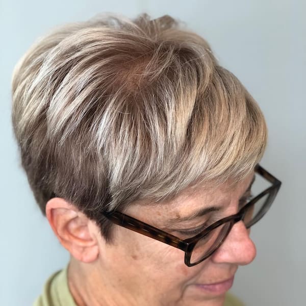 Silver Pixie Haircut