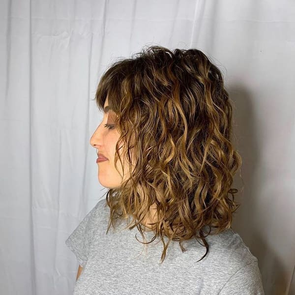 Spiral Perm Hair with Waves
