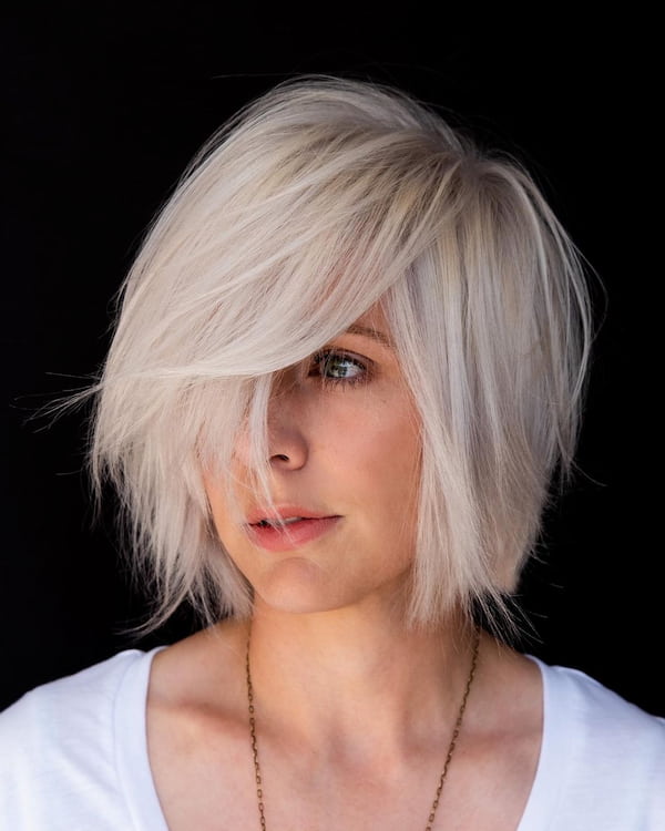 Textured Bob with Square Layers