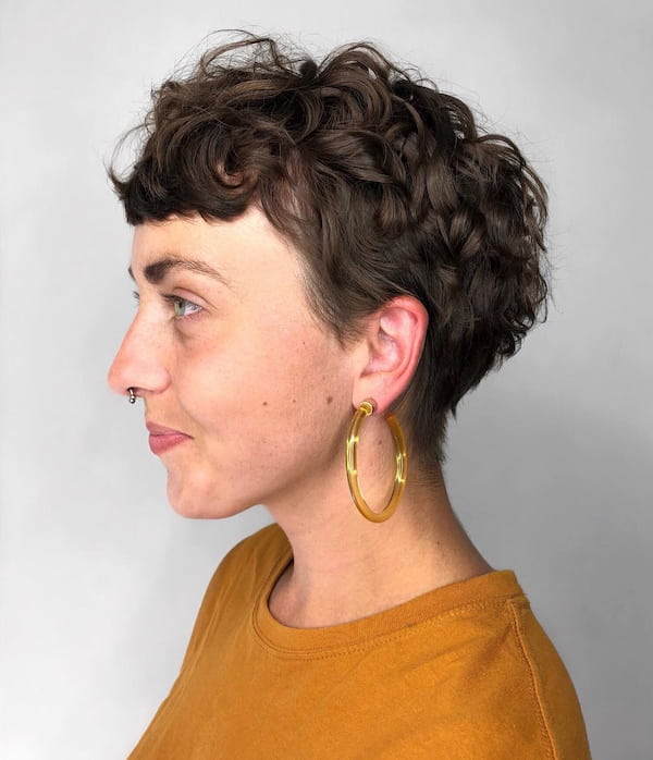 Textured Permed Short Hair