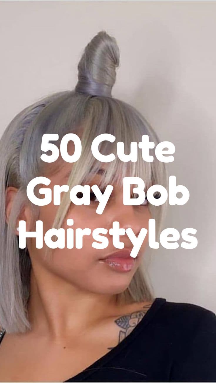 50 cute gray bob hairstyles