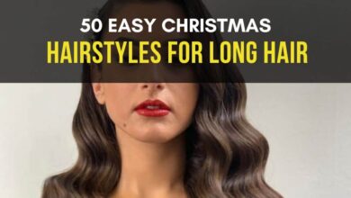 50 easy christmas hairstyles for long hair