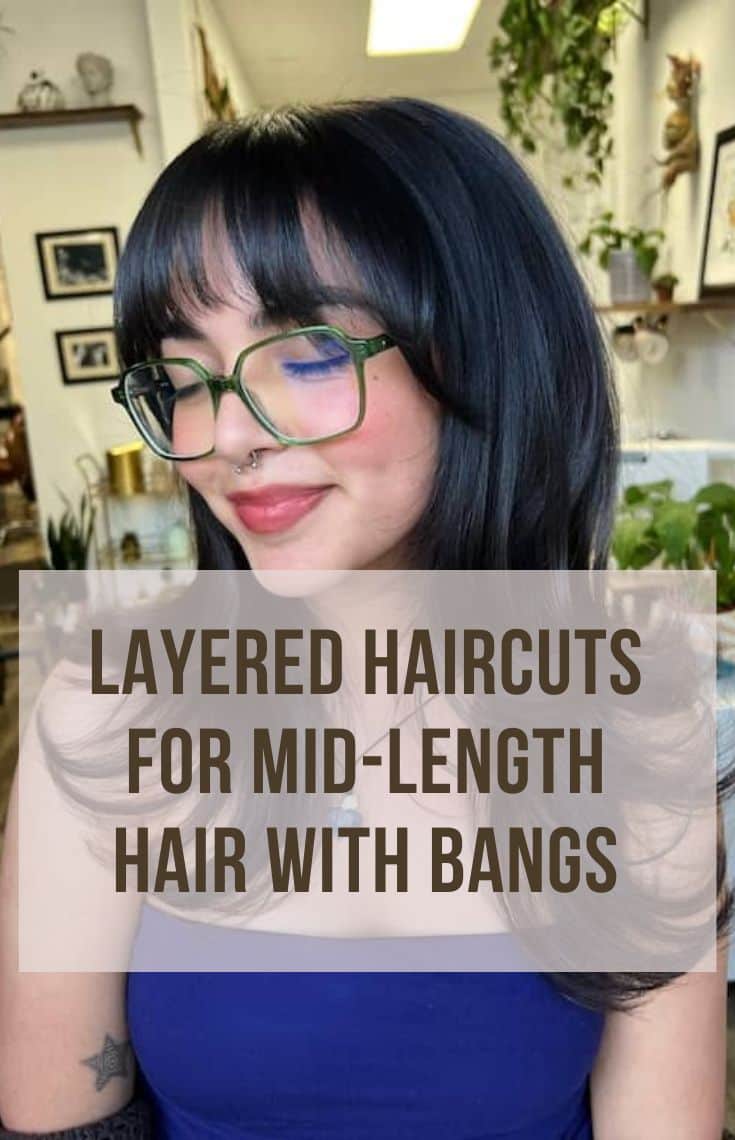 50 layered haircuts for medium length hair with bangs