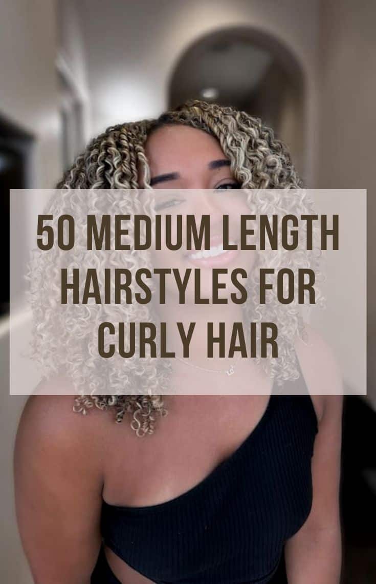 50 medium length hairstyles for curly hair