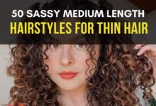 50 sassy medium length hairstyles for thin hair