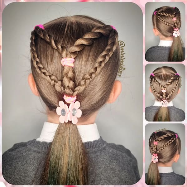 Chic Ponytail with Accent Braids