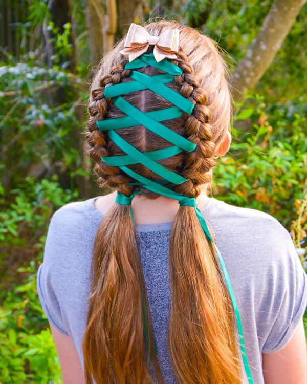 Christmas Tree Corset Braids