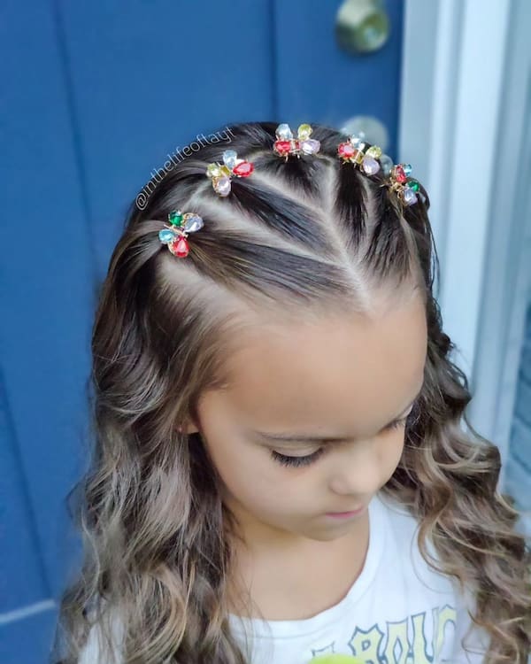 Classic Christmas Hair with Curls and Brushed Frontals with Ribbons