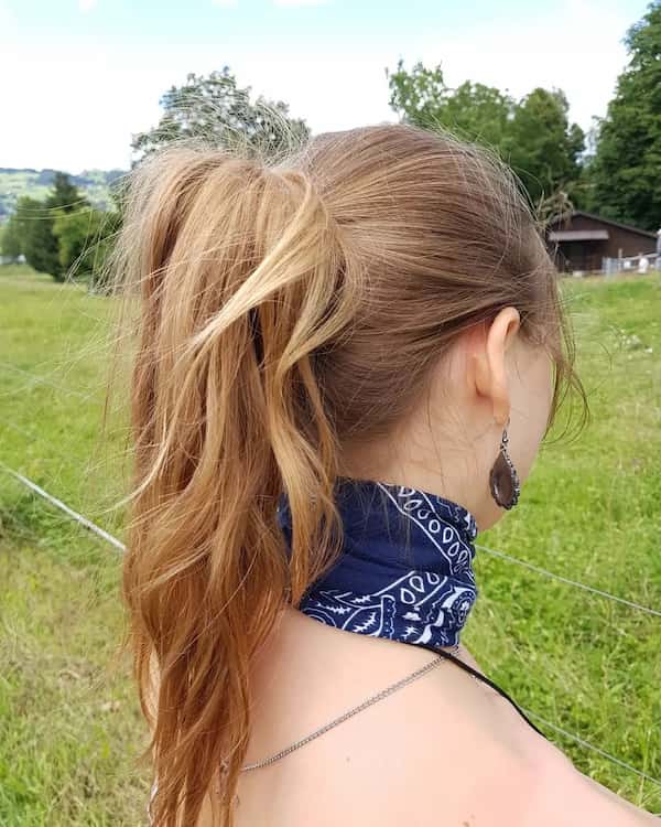 Claw Clip Ponytail for Christmas Party