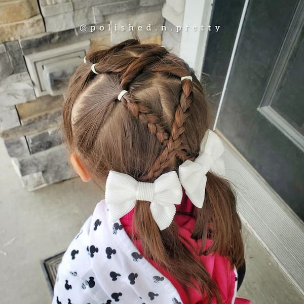 Criss-Cross Pigtail Hairstyle for Kids