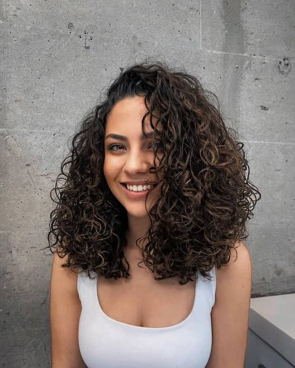 Cute Full Bouncy Curly Hair