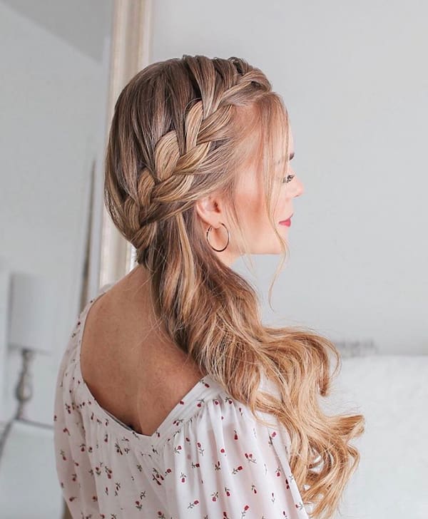 Cute Side Swept Braids