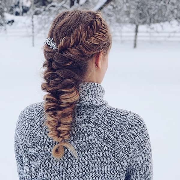 French Fish Tail Hairstyle
