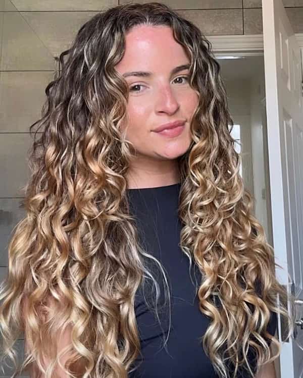 Long Natural Hair with Curls