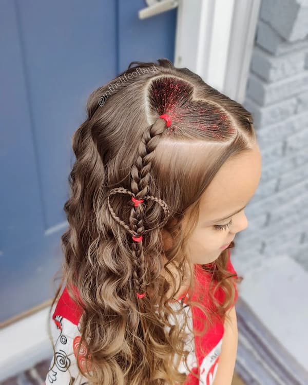 Love Braids with Half Down Curls