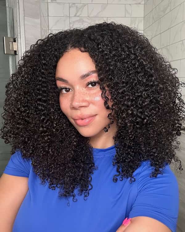 Pretty Natural Hair with Thick Curls