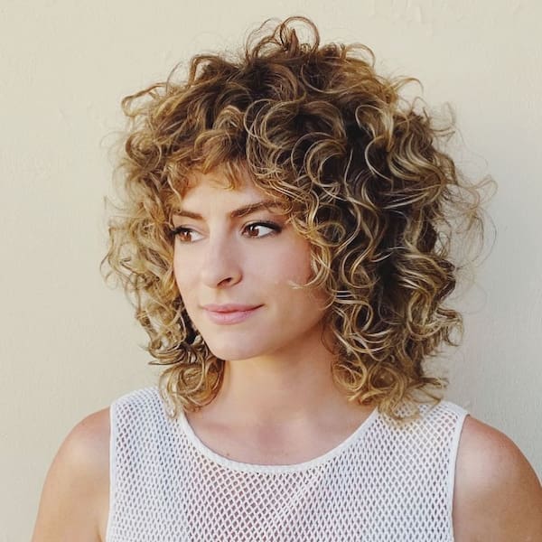 Shag Haircut with Bouncy Curls