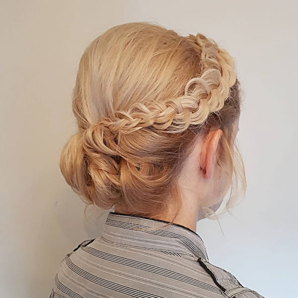 Side Braided Updo