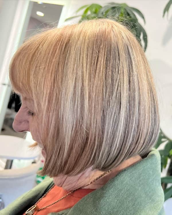 Thick Bob with Fringe for Thin Hair