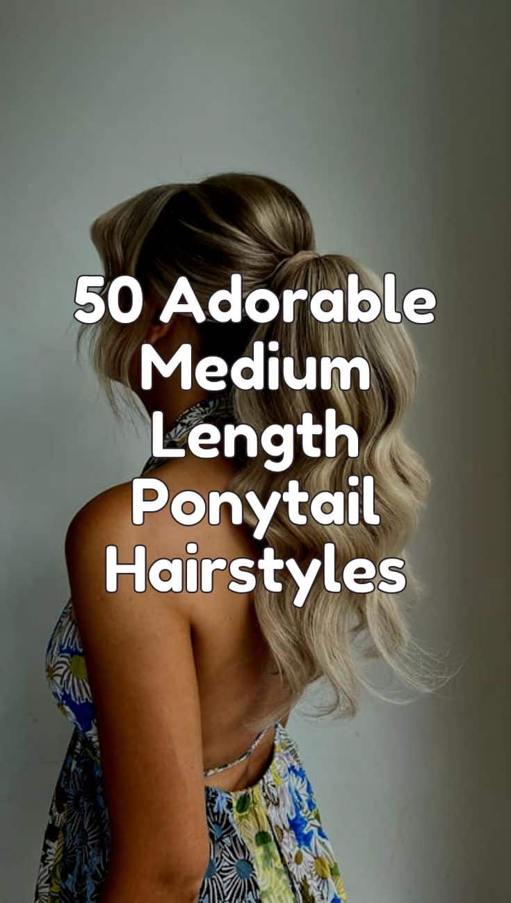 adorable medium length ponytail hairstyles