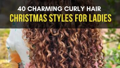 charming curly hair christmas hairstyles for ladies