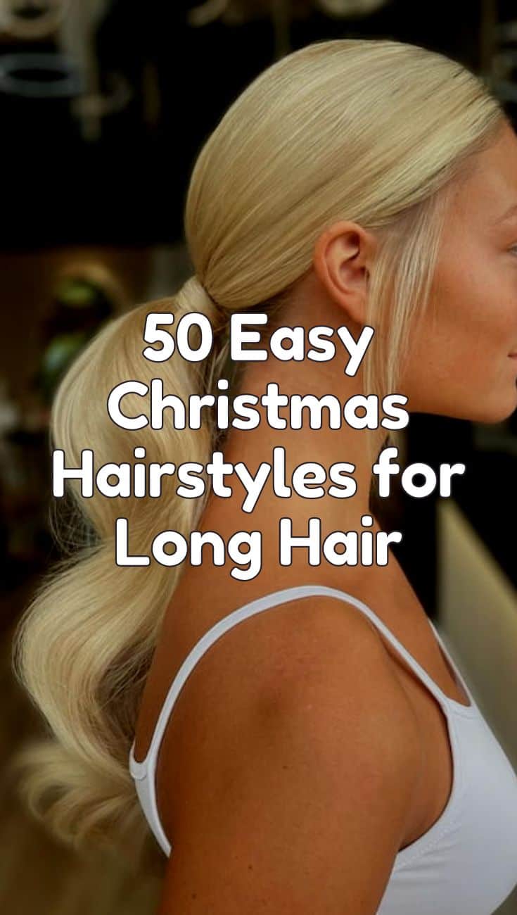 easy christmas hairstyles for long hair